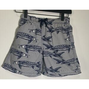 Kids Swim Trunks with Fish Print